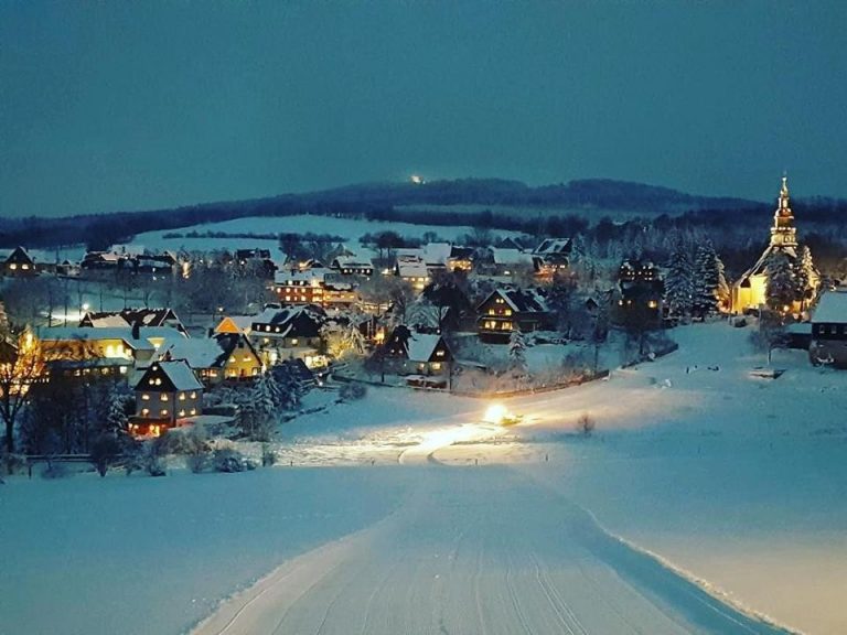 Skiing in Seiffen